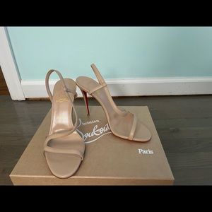 Nude sandal heel